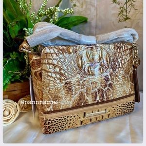 NWT BRAHMIN TOASTED KEMPSEY *CARRIE* CROSSBODY